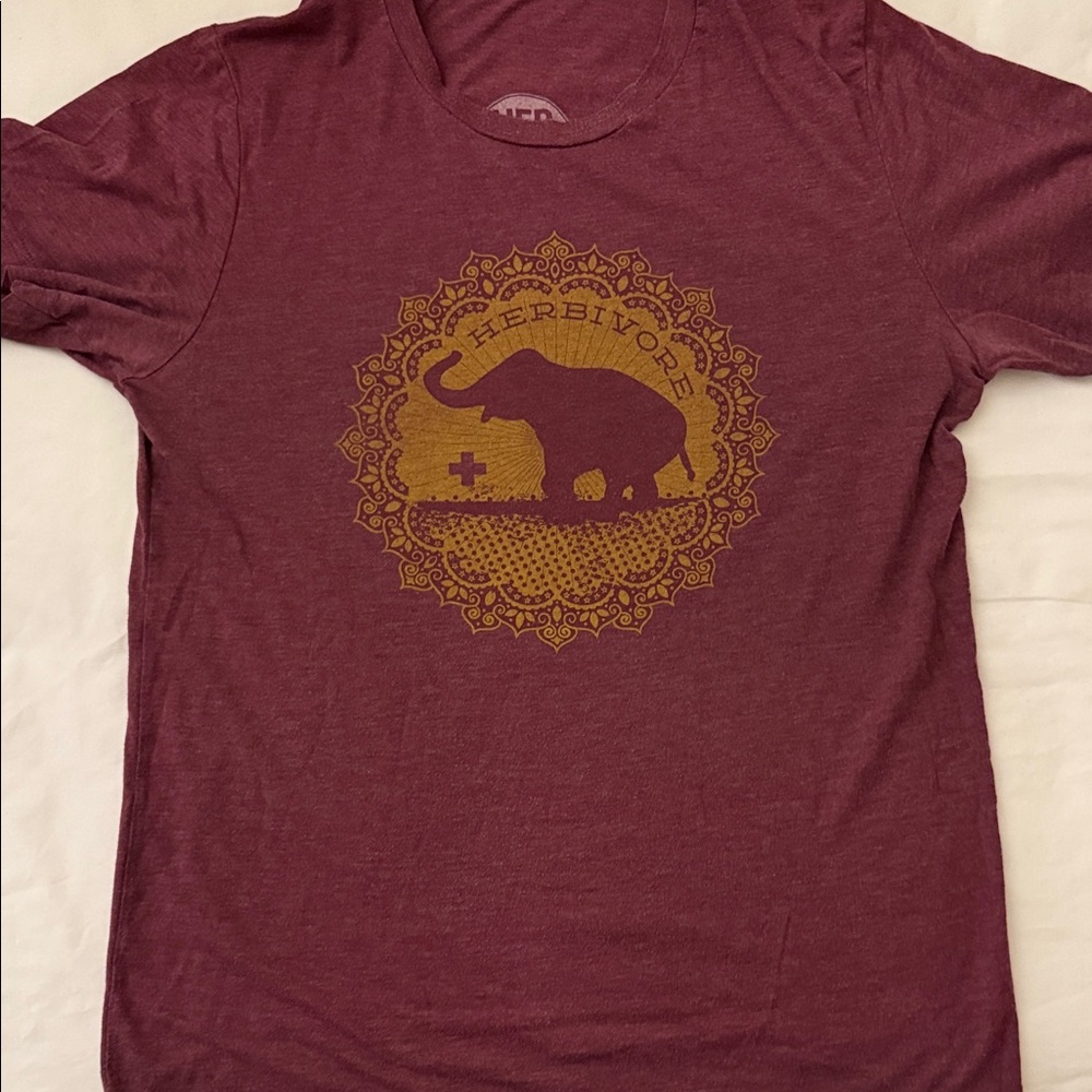 Herbivore Burgundy Graphic Tee